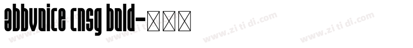 abbvoice cnsg bold字体转换